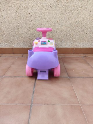 Coche correpasillos infantil rosa y morado