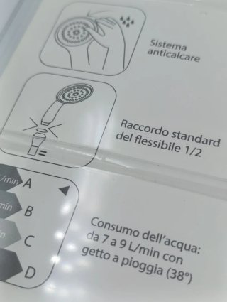 Doccetta nera in plastica