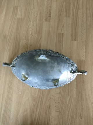 Centrotavola vintage metallo decorato