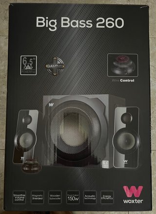 Altavoces Woxter Big Bass 260 2.1 Negro