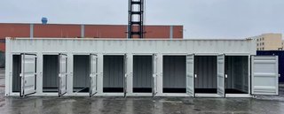 Contenedor marítimo 40 pies High Cube con 8 puerta