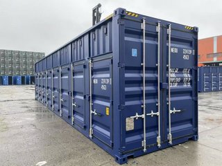 Contenedor marítimo 40 pies High Cube con 8 puerta