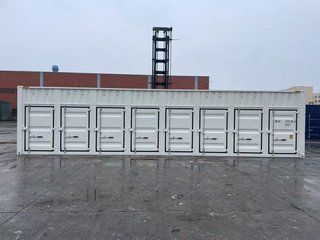 Contenedor marítimo 40 pies High Cube con 8 puerta