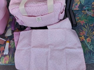 Bolso Carro Bebé Mayoral Rosa Flores