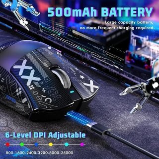 Ratón gaming MAMBASNAKE V3 2,4G, BT, cable NUEVO