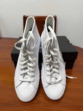 Converse plataforma blancas 41