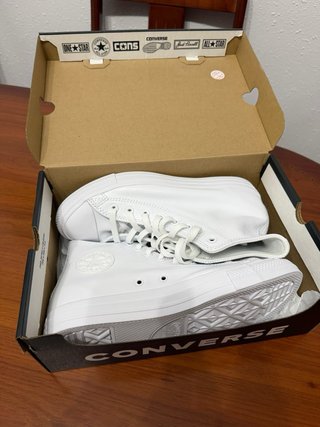 Converse plataforma blancas 41