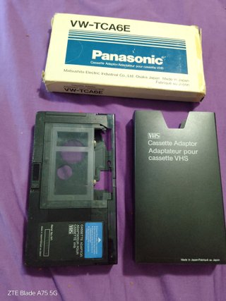 Adaptador Cassette VHS Panasonic VW-TCA6E