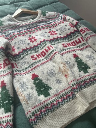 Jersey Navidad UNISEX   Árboles y Copos de Nieve