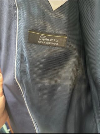 Chaqueta de traje de novio azul