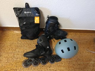 Pack Patinaje Adulto: Patines, Casco y Proteccions