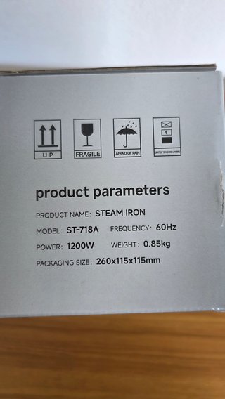 Plancha de vapor portátil para ropa