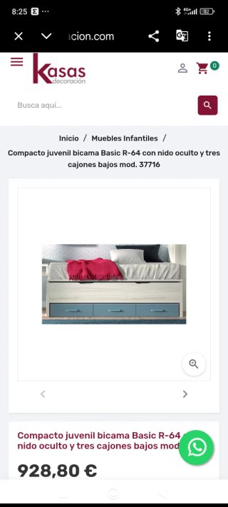 Cama nido juvenil compacta