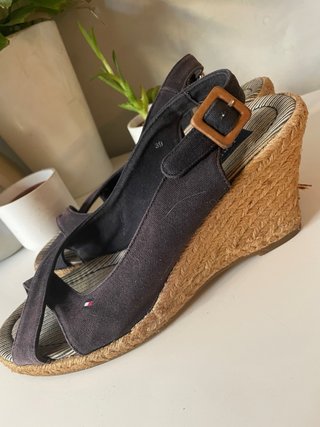 Sandalias cuña esparto Tommy Hilfiger Talla 39
