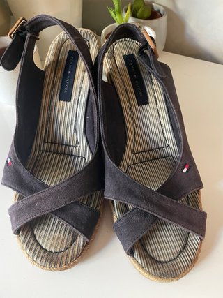 Sandalias cuña esparto Tommy Hilfiger Talla 39