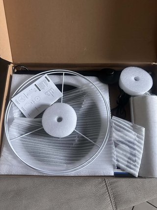 Lampada da terra beige moderna 157cm