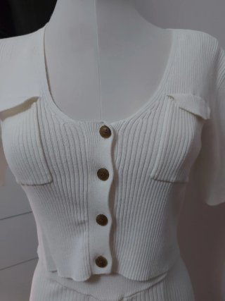 Conjunto Zara top y falda midi