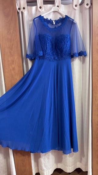 Vestido de fiesta azul talla 3XL precioso
