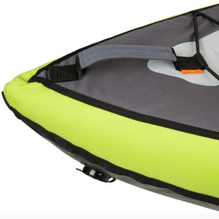 Kayak hinchable de travesía Itiwit 100 1/2 plazas verde