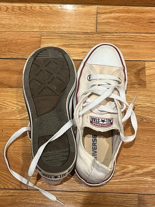 Converse All Star Blancas/Crema Seminuevas