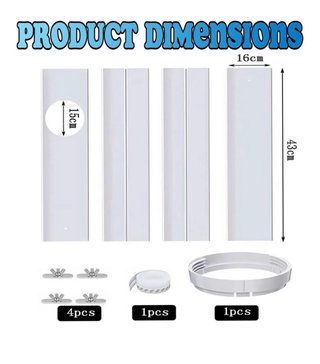 Sello para ventana de aire acondicionado portátil