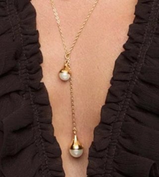 Collar ajustable perlas 8 y 10mm