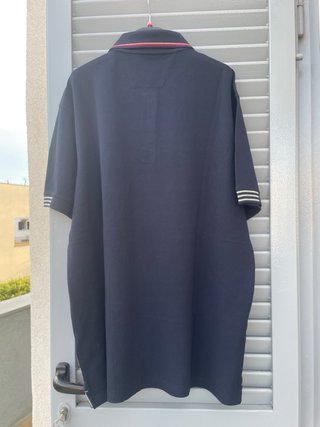 Polo uomo mezza manica blu Taglia 4XL
