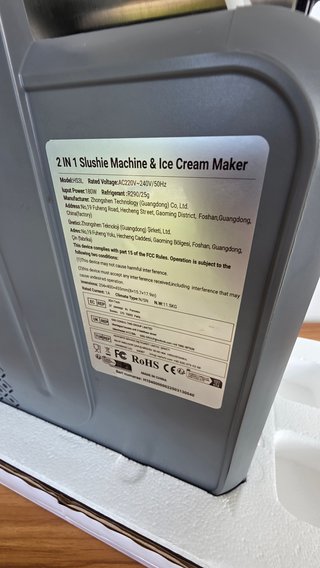 Máquina de granizados y helados Gseice gris