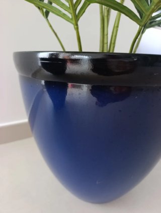 Set 2 vasi blu e neri