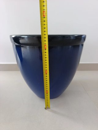 Set 2 vasi blu e neri