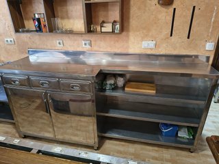 Mueble Bar Acero Inoxidable