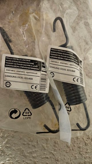Muelles Suspensión Lavadora Samsung DC61-02146B