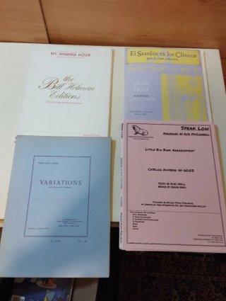 4 Libri di Musica per Ensemble di Sassofoni