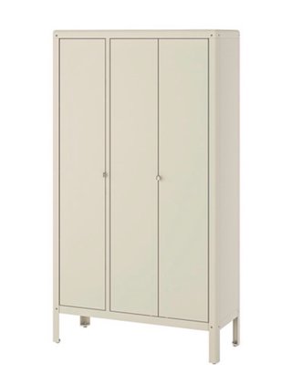 Armario beige 3 puertas metal de IKEA
