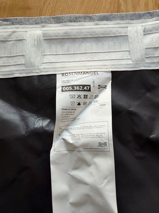 Cortinas Ikea Rosenmandel 135x300 Gris