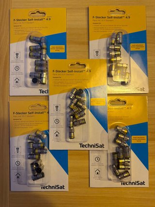 Pack 5 blíster de 10 Conectores F TechniSat
