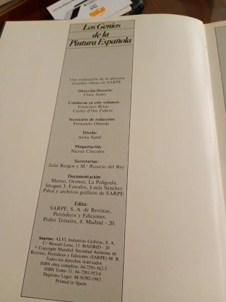 Miró los genios de la pintura española.Sarpe.