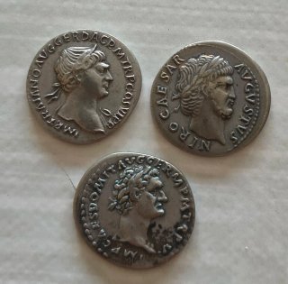 Lotto 3 Repliche Monete Romane da Collezione.