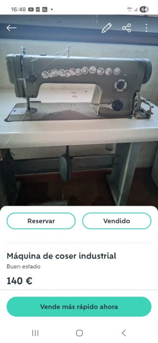 Máquina de coser industrial