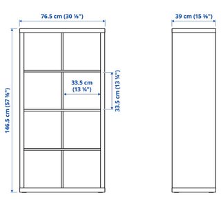 Estantería Kallax Ikea Negra