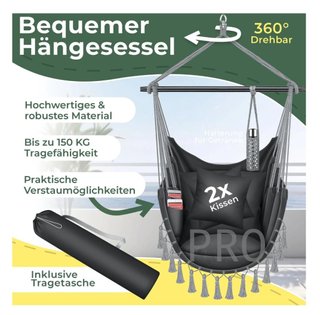 Silla colgante con 2 cojines - Kesser
