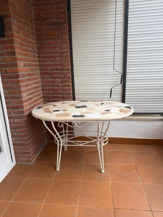 Mesa de terraza ovalada