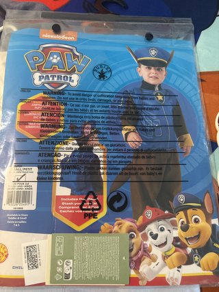 Disfraz Chase Patrulla Canina Talla 3-4 años