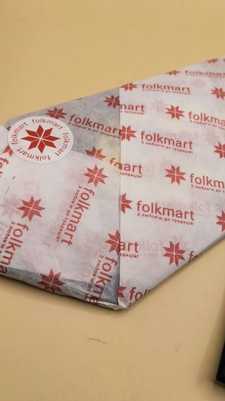 Cravatta ricamata Folk mart nuova