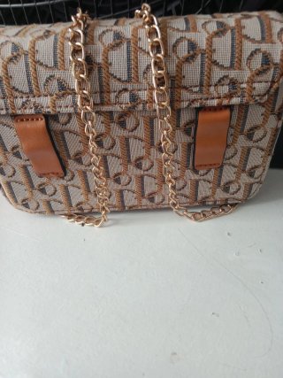Bolso Riñonera Mujer Beige y Marrón
