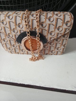 Bolso Riñonera Mujer Beige y Marrón