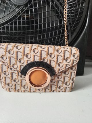 Bolso Riñonera Mujer Beige y Marrón