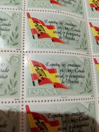 80 Sellos Constitución Española 1978