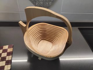 Sottopentola Cesto Frutta/Pane Pesce Legno