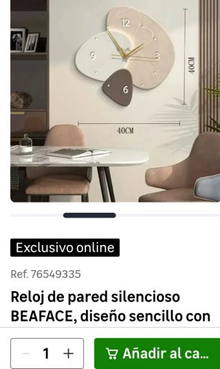 Reloj de Pared BEAFACE Nuevo
